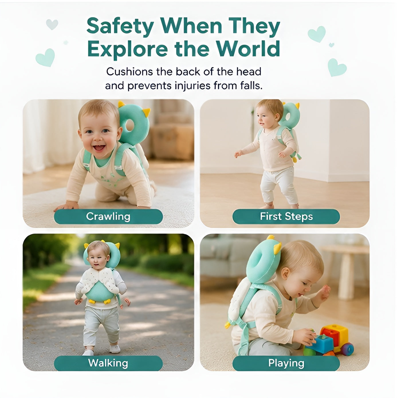 Toddler Breathable Baby Head Pillow